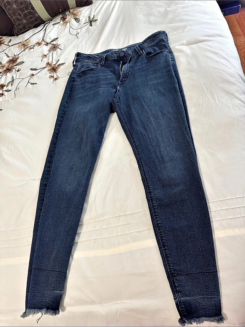 Old Navy Rockstar Super Skinny Ankle Jeans Blue Waist 10